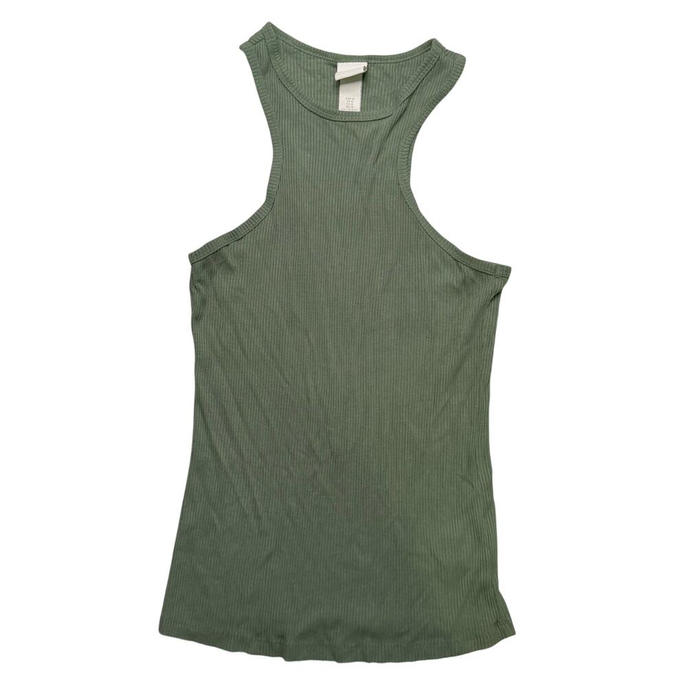 H&M High Neck Ribbed Racerback Tank Top Bundle (Set of 3)| M